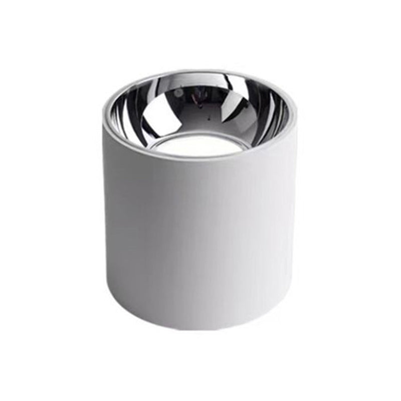 LED Flush Mount Modern Metal Geometric Shape Ceiling Light with Aluminum Shade