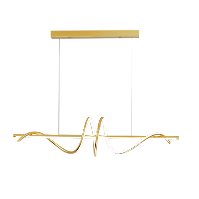 LED Island Lighting Fixture Modern Metal Island Chandelier Light