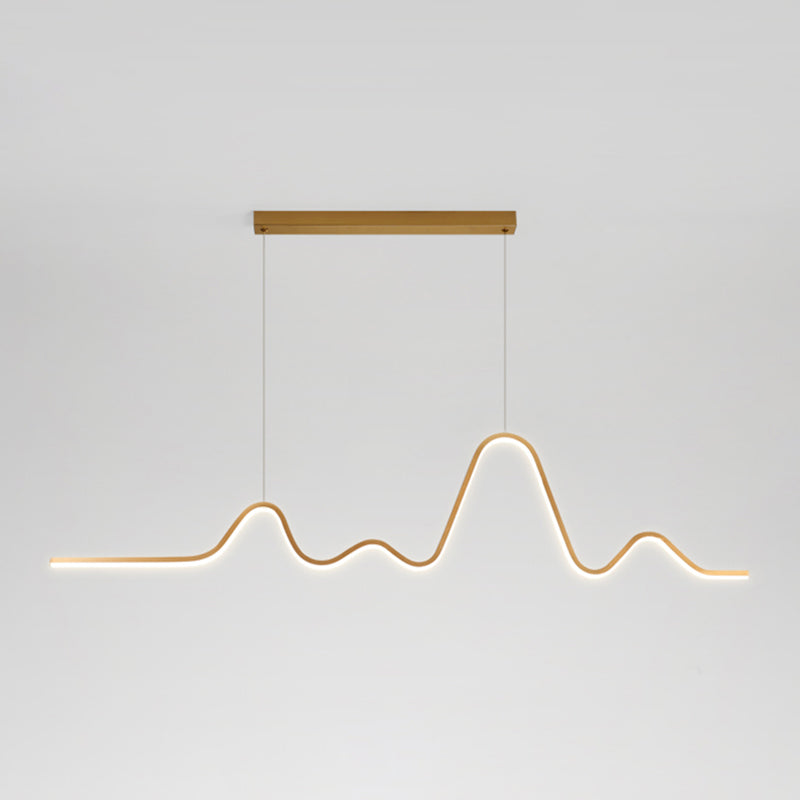 Modern Ceiling Pendant Light Metal LED Island Pendant Light for Dining Room