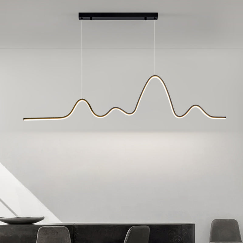 Modern Ceiling Pendant Light Metal LED Island Pendant Light for Dining Room