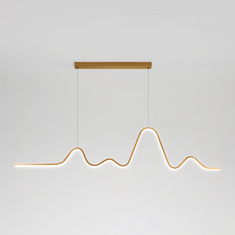 Modern Ceiling Pendant Light Metal LED Island Pendant Light for Dining Room