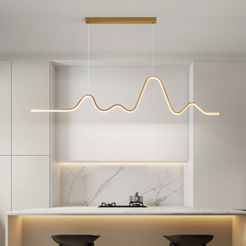 Modern Ceiling Pendant Light Metal LED Island Pendant Light for Dining Room