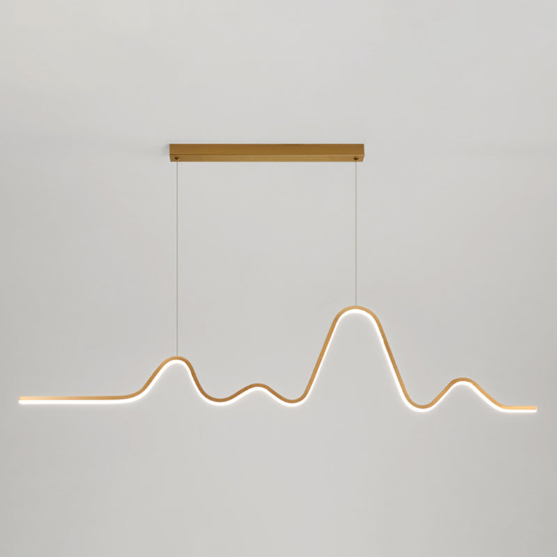 Modern Ceiling Pendant Light Metal LED Island Pendant Light for Dining Room