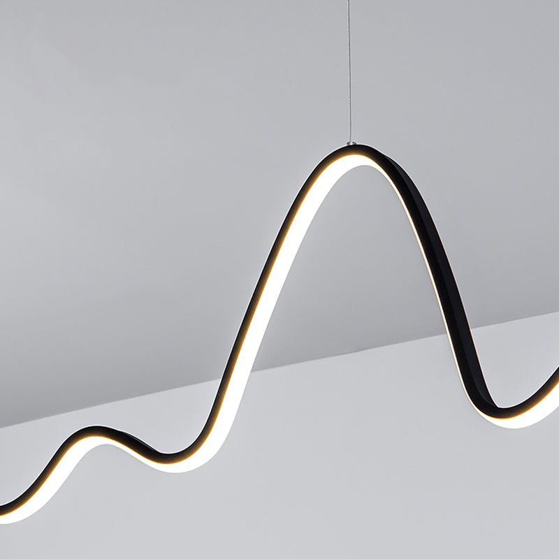 Modern Ceiling Pendant Light Metal LED Island Pendant Light for Dining Room