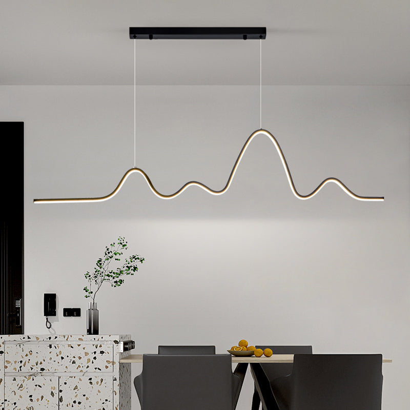 Modern Ceiling Pendant Light Metal LED Island Pendant Light for Dining Room