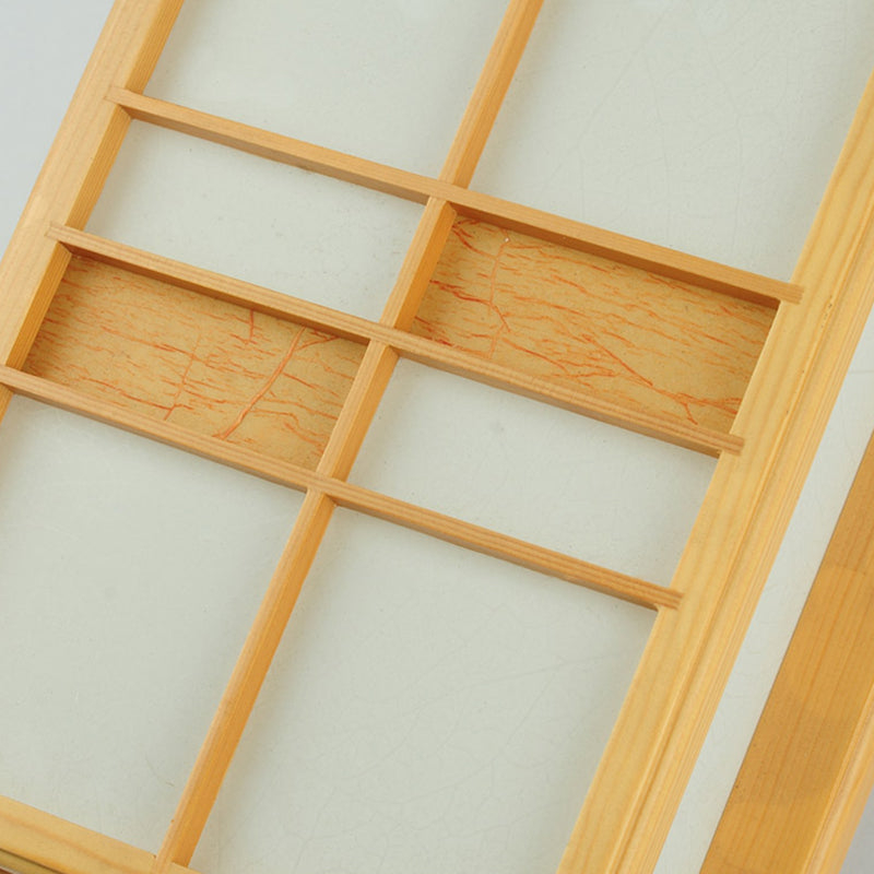 Japanese Style Led Wall Light Wooden Rectangle Shape Wall Lamp for Living Room