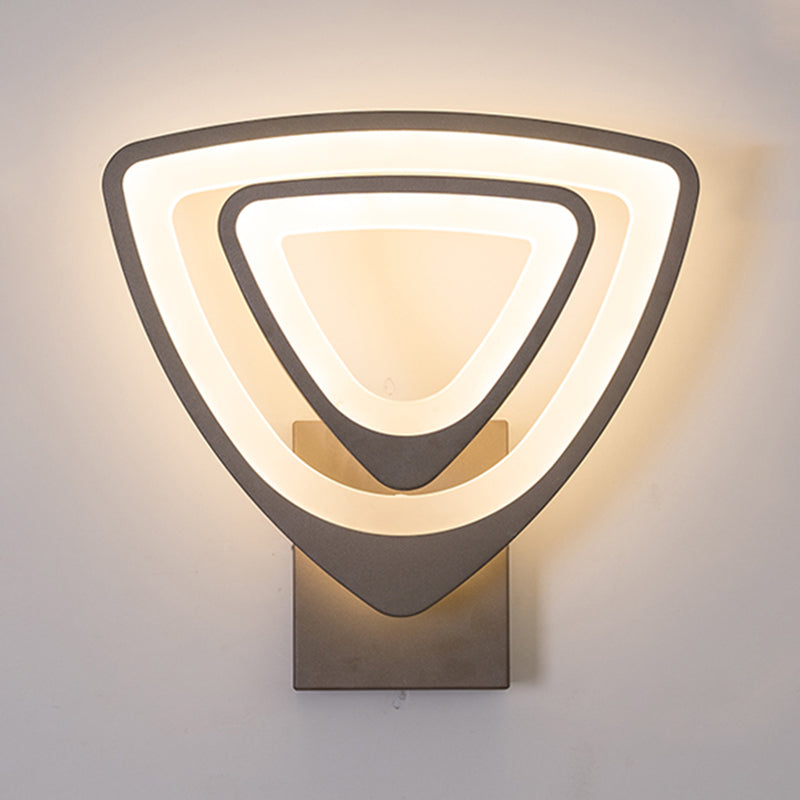 Contemporary Style Geometric Wall Lighting Ideas Metal 2 Lights Wall Lamps