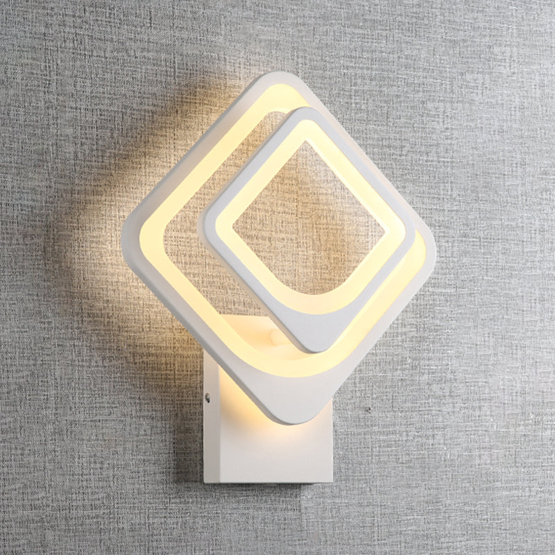Contemporary Style Geometric Wall Lighting Ideas Metal 2 Lights Wall Lamps