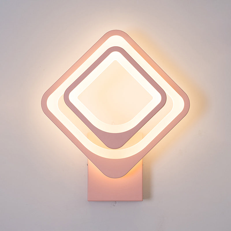 Contemporary Style Geometric Wall Lighting Ideas Metal 2 Lights Wall Lamps