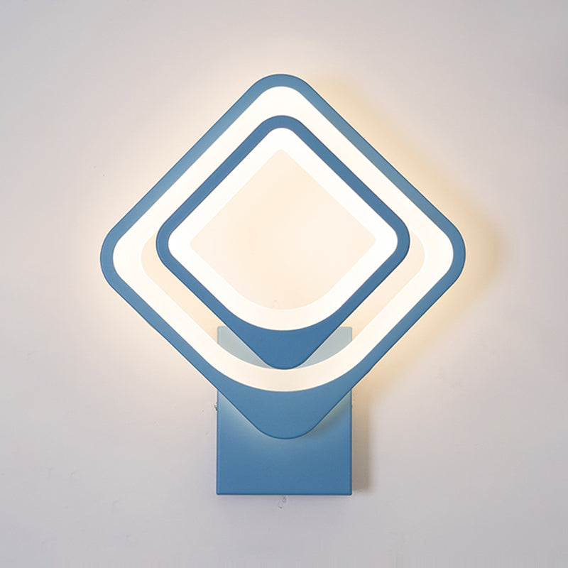 Contemporary Style Geometric Wall Lighting Ideas Metal 2 Lights Wall Lamps