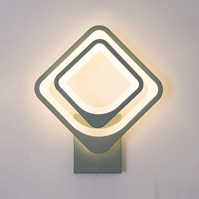 Contemporary Style Geometric Wall Lighting Ideas Metal 2 Lights Wall Lamps