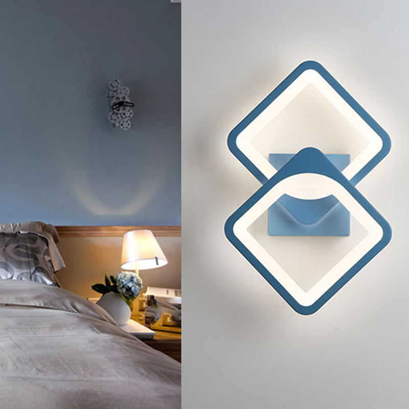 Contemporary Style Geometric Wall Lighting Ideas Metal 2 Lights Wall Lamps
