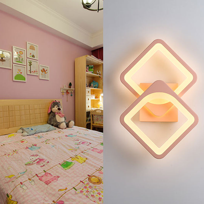 Contemporary Style Geometric Wall Lighting Ideas Metal 2 Lights Wall Lamps