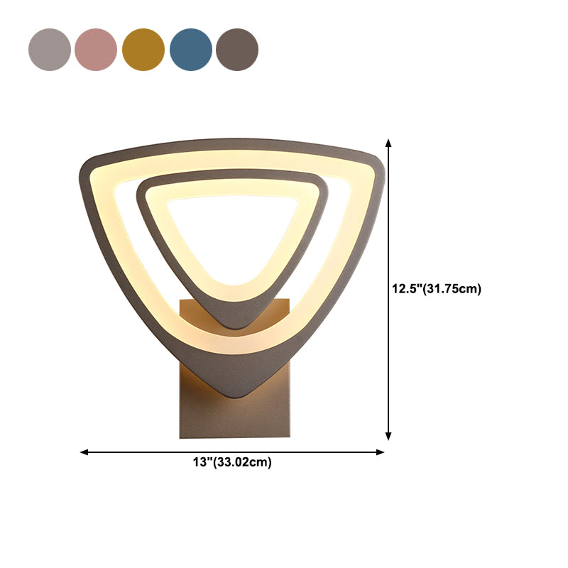 Contemporary Style Geometric Wall Lighting Ideas Metal 2 Lights Wall Lamps