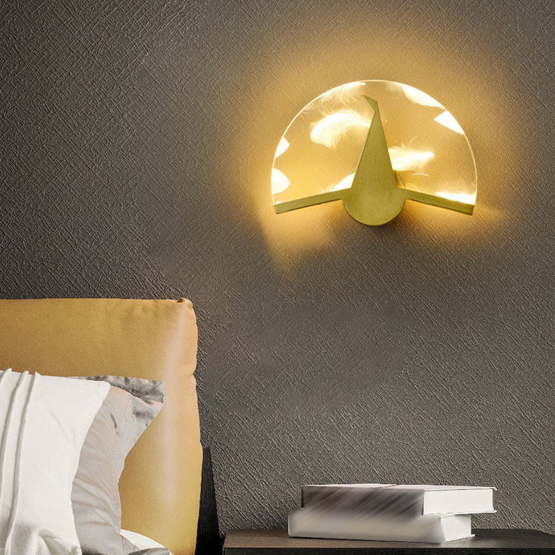 Modern Style Wall Mount Light LED Wall Light with Acrylic Shade for Bedroom