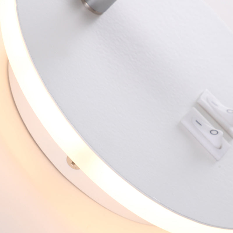 2-Light Wall Sconce Modern Style Metal Wall Lighting for Bedside