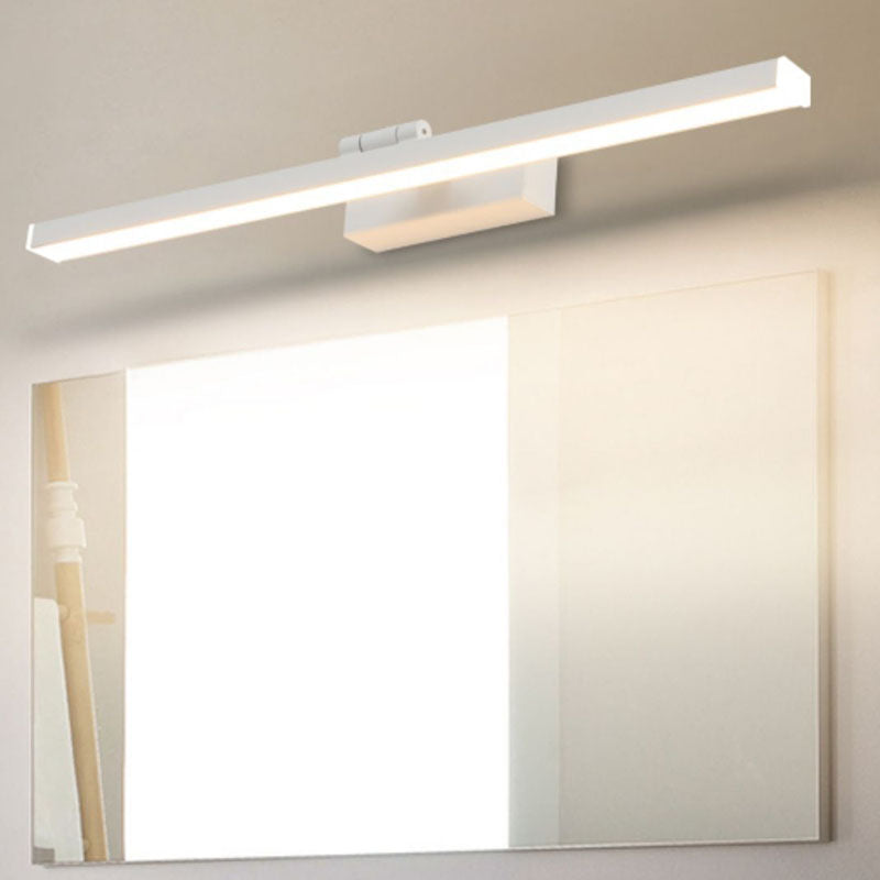 Modern Simplicity LED Wall Light Linear Shape Mirror Wall Lamp in White