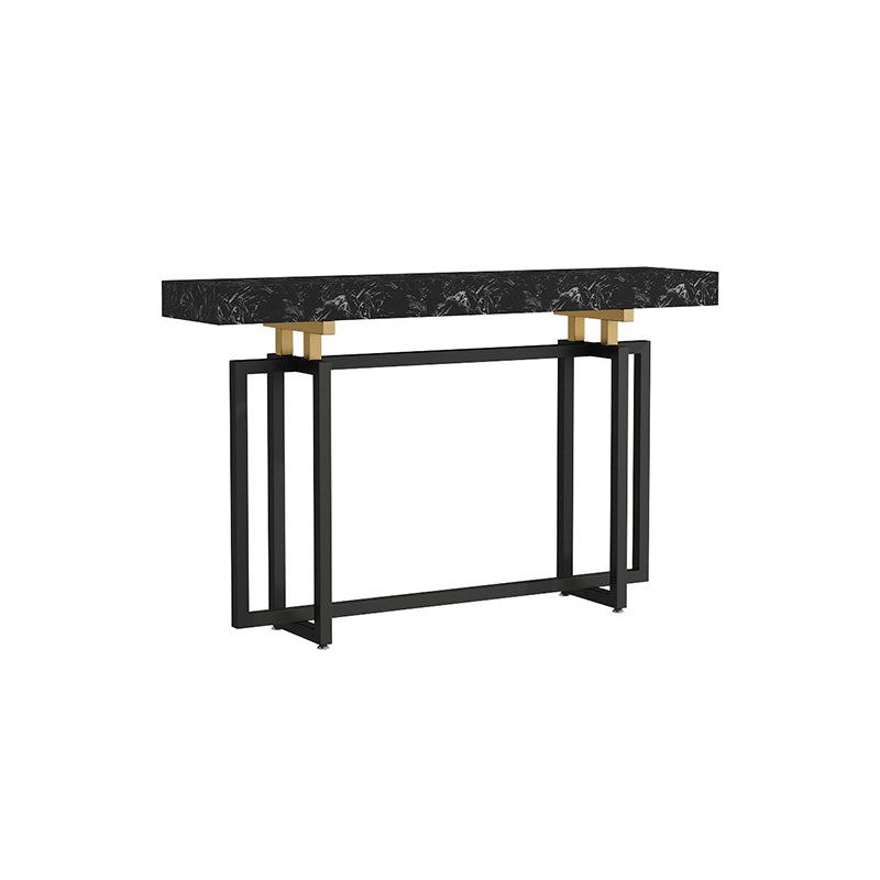 31.5" High Sofa Console Table with Marble Top Console for Hall