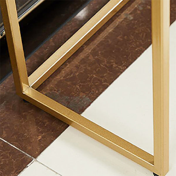 31.5" High Sofa Console Table with Marble Top Console for Hall