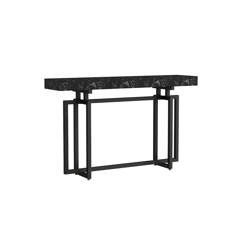 31.5" High Sofa Console Table with Marble Top Console for Hall