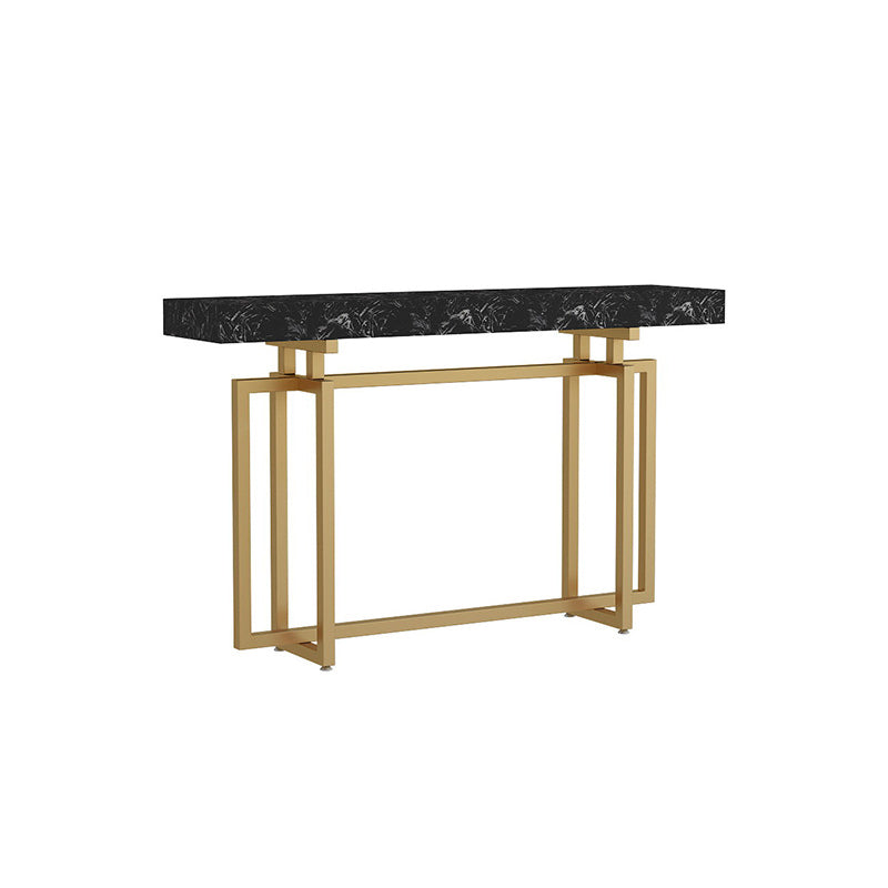 31.5" High Sofa Console Table with Marble Top Console for Hall