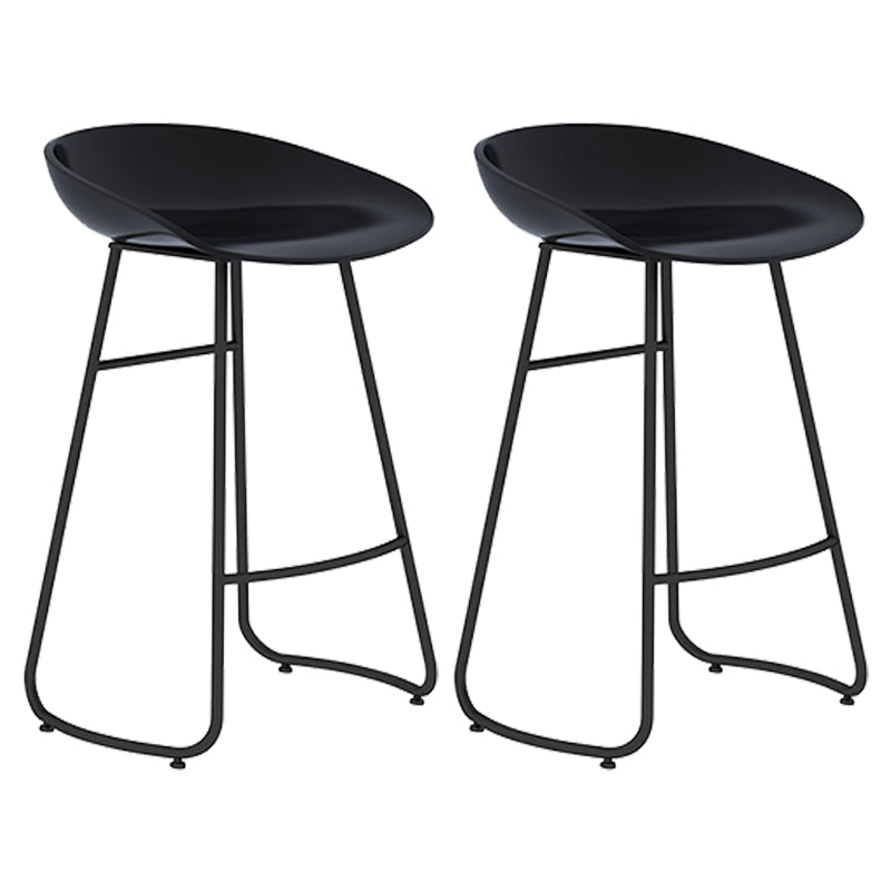 Nordic Simple Bar-stool Plastic Seat Bar Stool for Dining Room