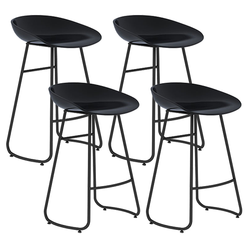 Nordic Simple Bar-stool Plastic Seat Bar Stool for Dining Room