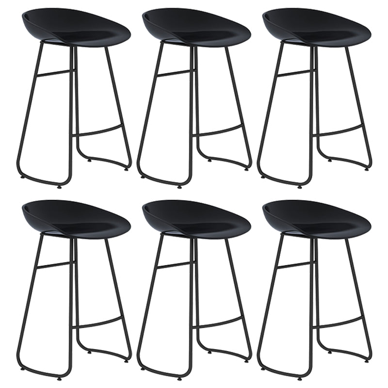 Nordic Simple Bar-stool Plastic Seat Bar Stool for Dining Room