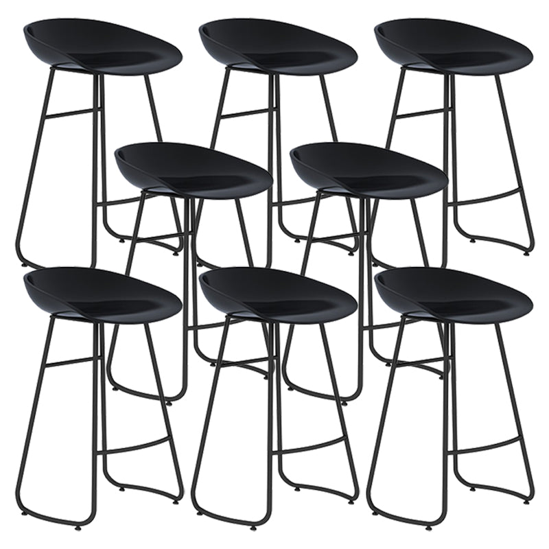 Nordic Simple Bar-stool Plastic Seat Bar Stool for Dining Room