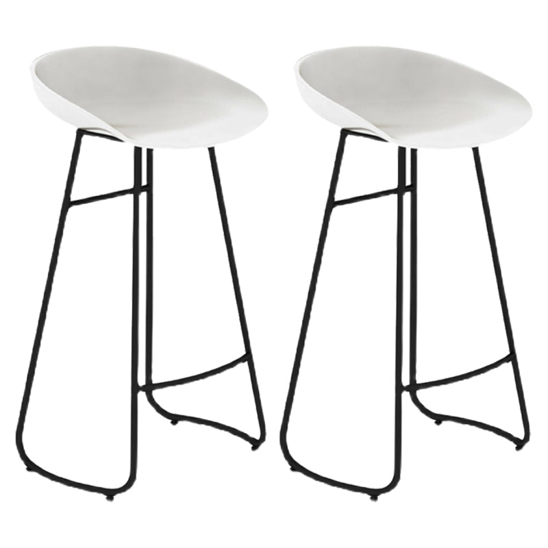 Nordic Simple Bar-stool Plastic Seat Bar Stool for Dining Room