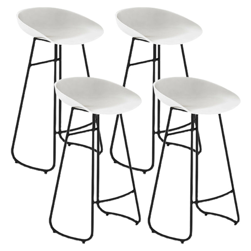 Nordic Simple Bar-stool Plastic Seat Bar Stool for Dining Room