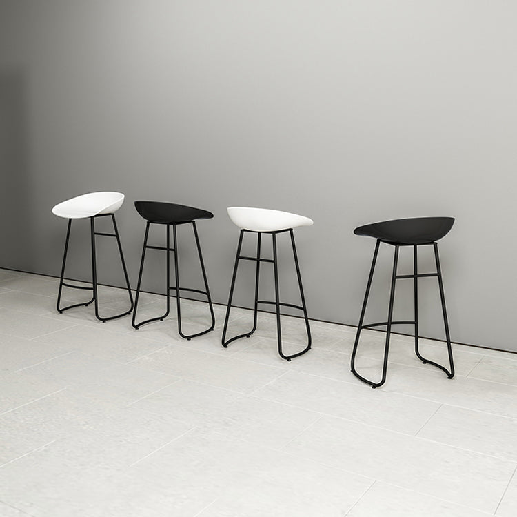 Nordic Simple Bar-stool Plastic Seat Bar Stool for Dining Room