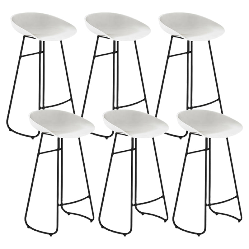 Nordic Simple Bar-stool Plastic Seat Bar Stool for Dining Room