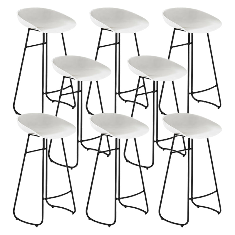 Nordic Simple Bar-stool Plastic Seat Bar Stool for Dining Room