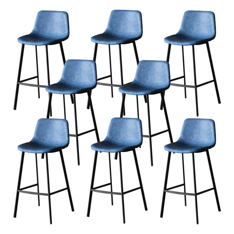 Industrial Style Barstool Indoor Black 4 Legs Bar Stool for Coffee Shop