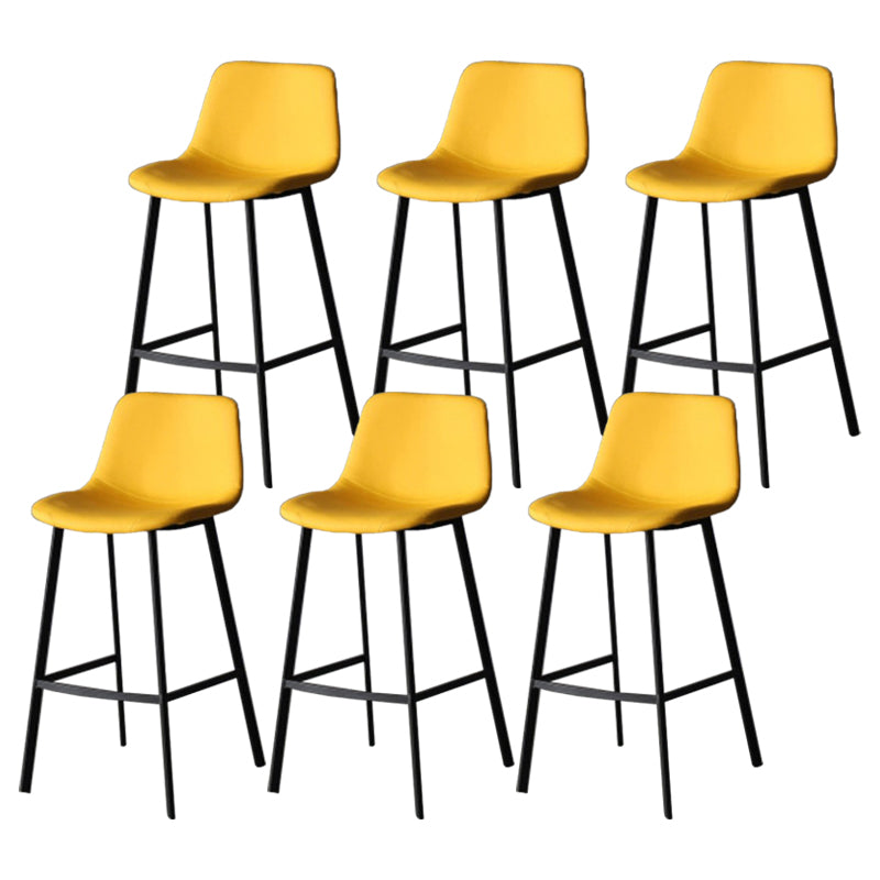 Industrial Style Barstool Indoor Black 4 Legs Bar Stool for Coffee Shop