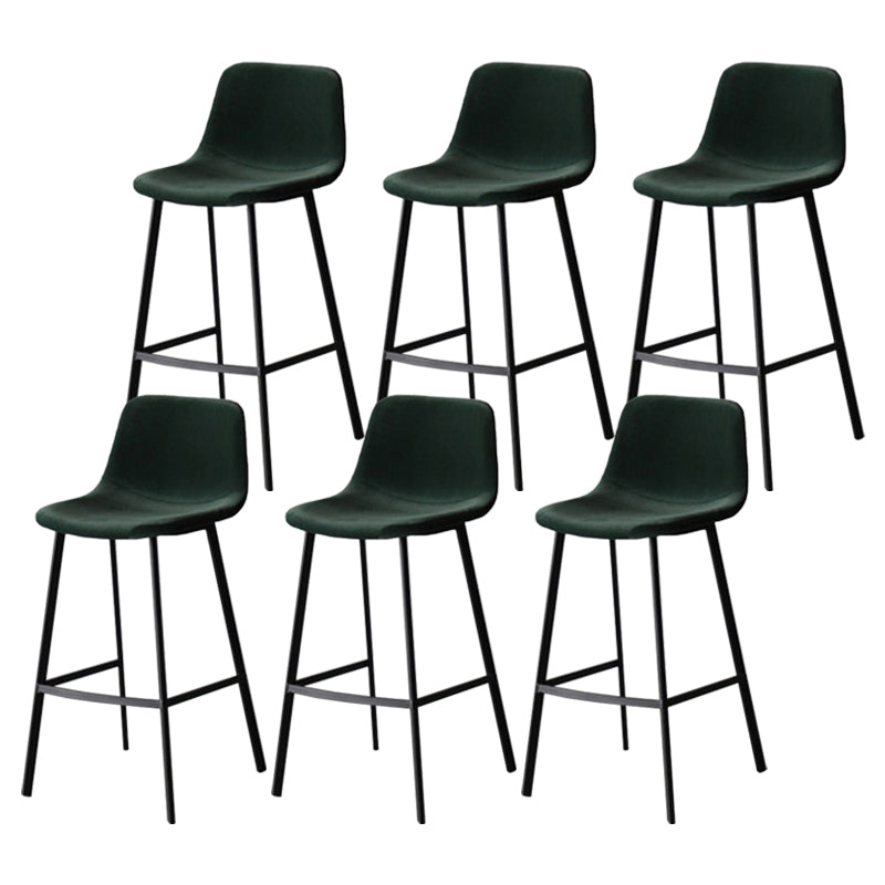 Industrial Style Barstool Indoor Black 4 Legs Bar Stool for Coffee Shop