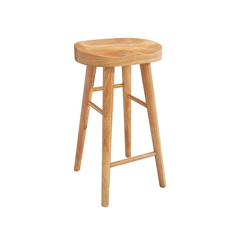 Modern 1/4/9 Pieces Bar Table Set Rectangle Pine Wood Counter Table with Backless Stools