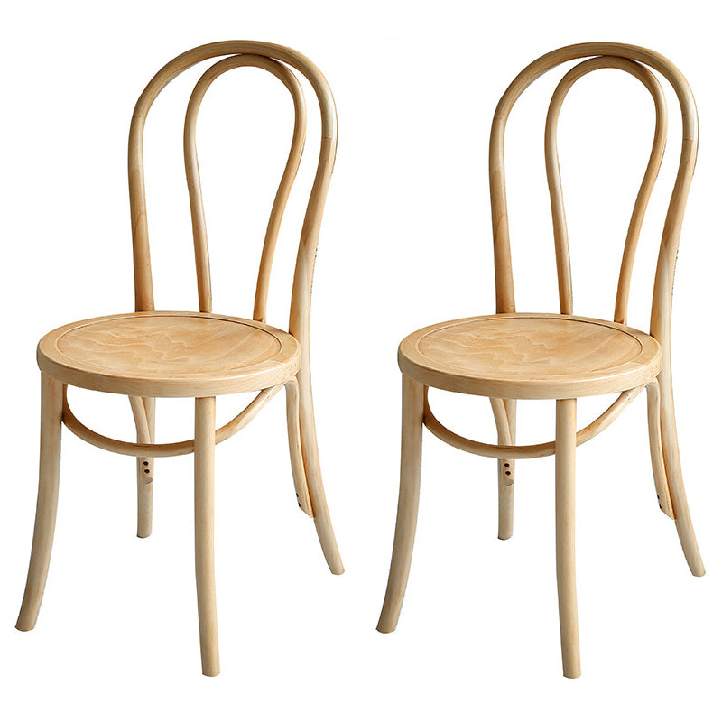 Minimalist Round Dining Table Set 1/2/3/4/5/7 Pieces Pine Dinette Set