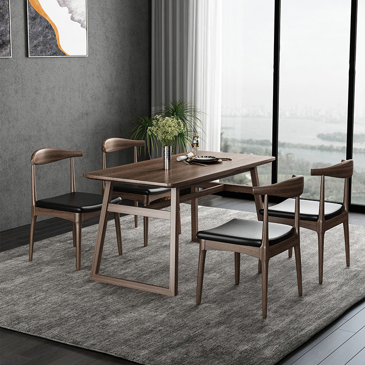 Traditional Wood Dinette Set 1/2/5/7 Pieces Rectangle Table Set for Dining Room