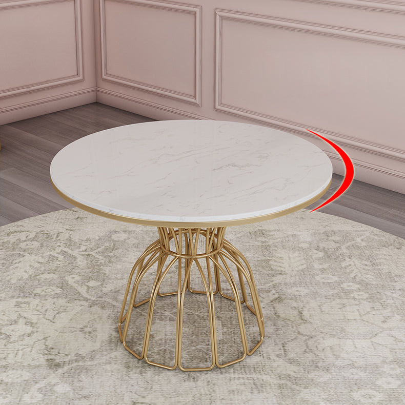 Nordic 1/5 Pieces Dining Set Round Stone Dining Table for Dining Room