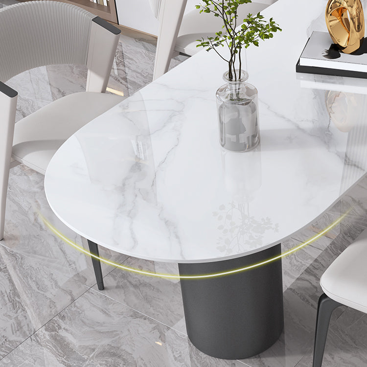 Modern Style Sintered Stone Metal Table Set 1/3/4/5 Pieces Dining Set