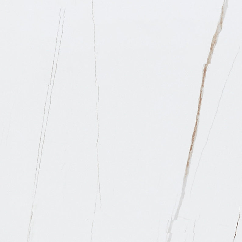 Traditional Luxury White in Marble Counter Rectangle Dining Table for Kitchen