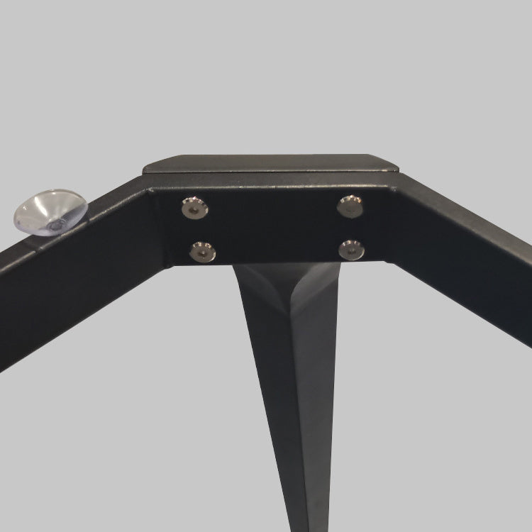 Rectangular Sintered Stone Dining Table Modern Furniture with 4 Black Legs