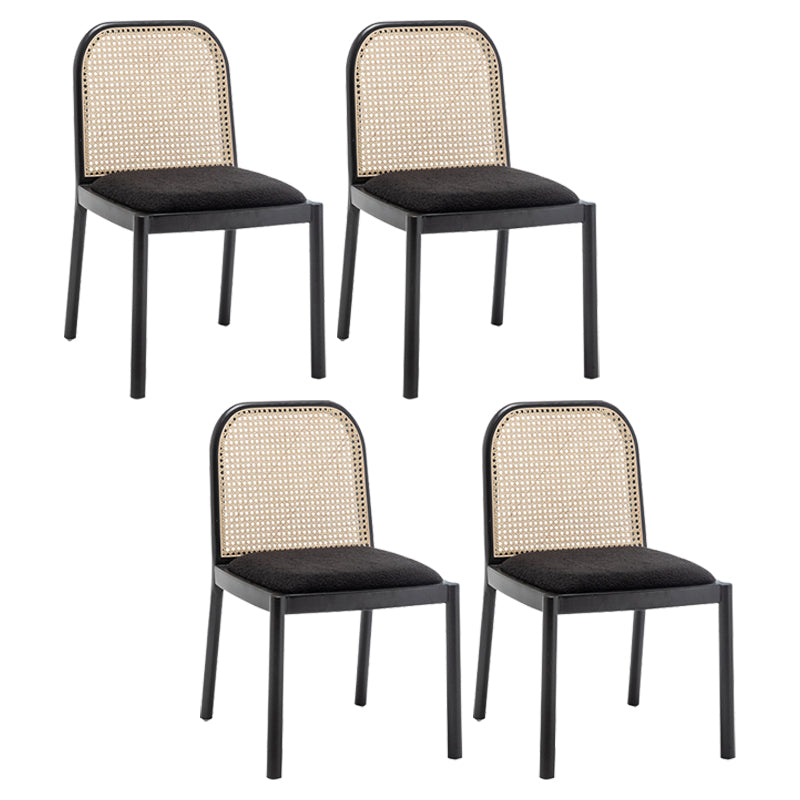 Traditional Upholstered Dining Side Chair Solid Wood Side Chair