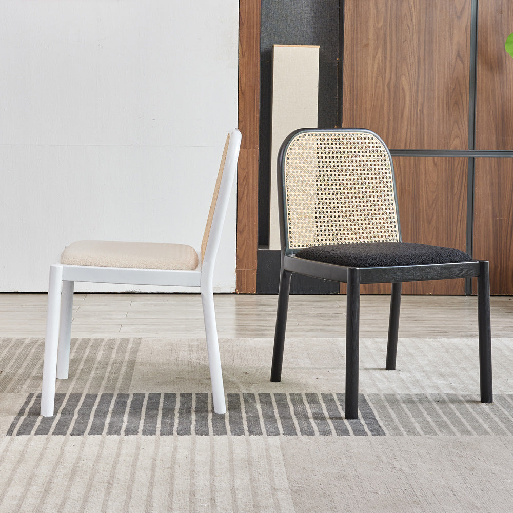 Traditional Upholstered Dining Side Chair Solid Wood Side Chair