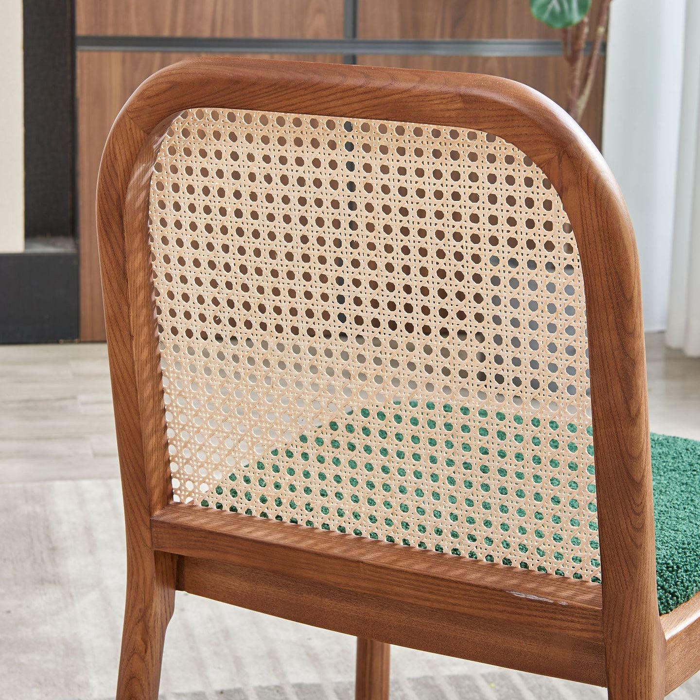 Traditional Upholstered Dining Side Chair Solid Wood Side Chair
