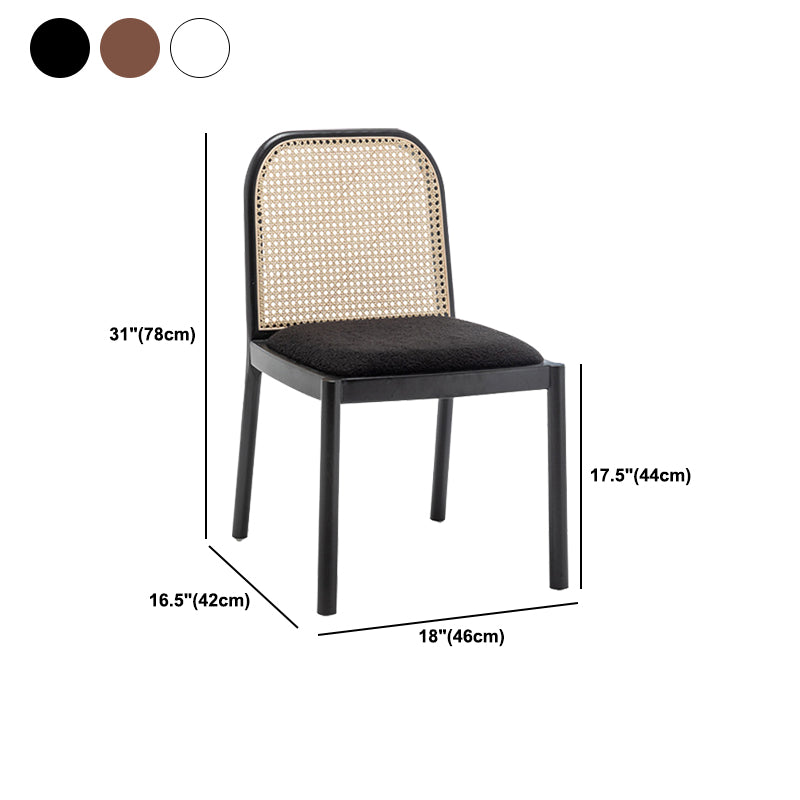 Traditional Upholstered Dining Side Chair Solid Wood Side Chair