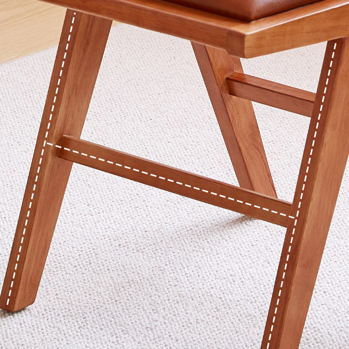 Traditional Upholstered Side Chair Rubberwood Solid Wood Side Chair