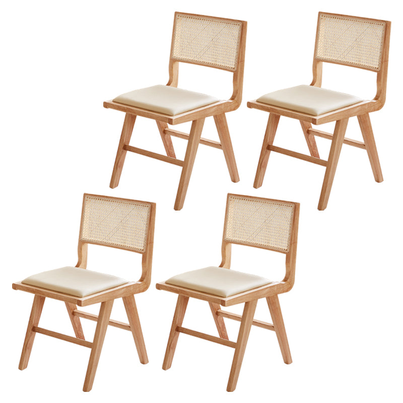 Traditional Upholstered Side Chair Rubberwood Solid Wood Side Chair